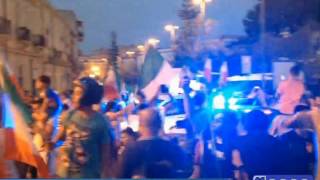 Italia - Spagna 2-0 ed è festa anche a Siracusa (27-06-2016)