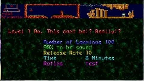 Lemmings Custom Level: No, this cant be!? Really!?