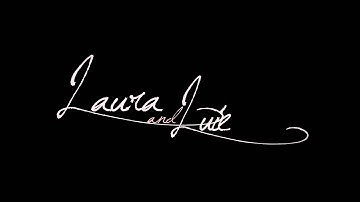 Laura and Luie HD Mongogram video projection