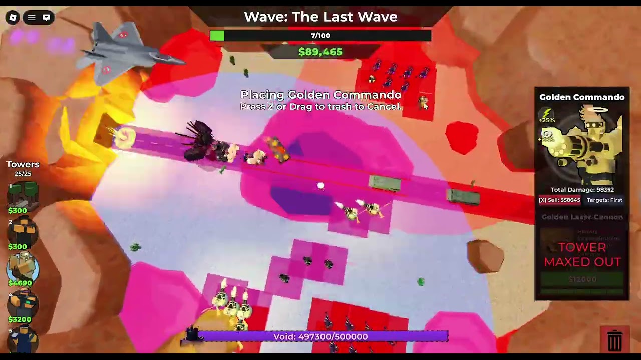 Tower battles solo dead end valley huntsless wave 40 triumph