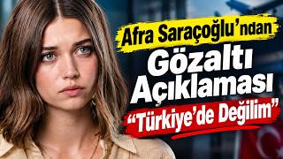 Afra Saraçoğlu’ndan Gözaltı Kararı Sonrası Dikkat Çeken Mesaj Oyuncu “Gönlüm Ferah” Dedi.