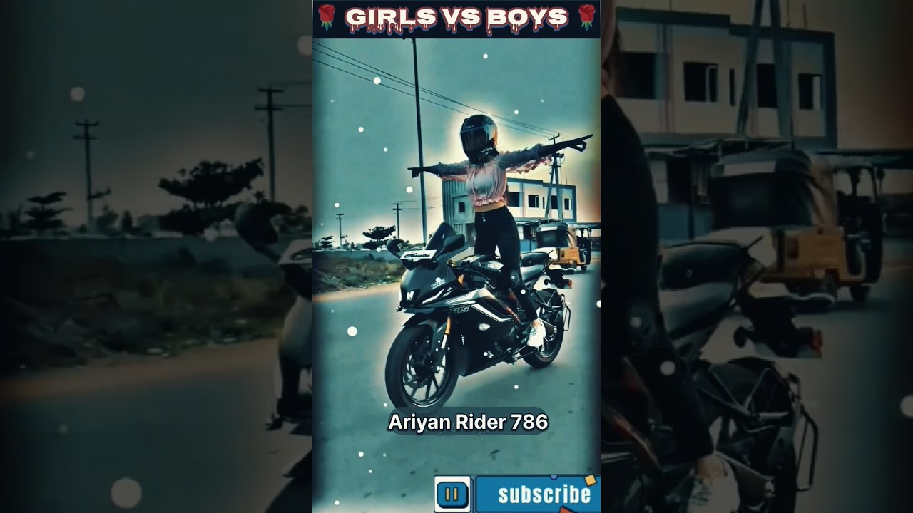Baazigar || girls vs boys bike riding 🔥|| 