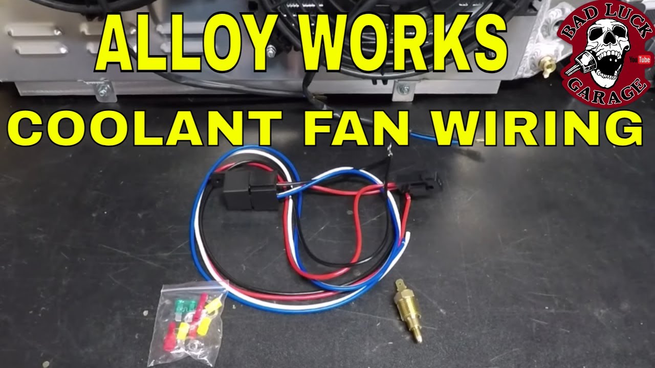 ELECTRIC COOLING FAN RELAY AND TEMPERATURE SWITCH WIRING - YouTube