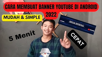 Cara membuat banner youtube di android 2022 || TUTORIAL
