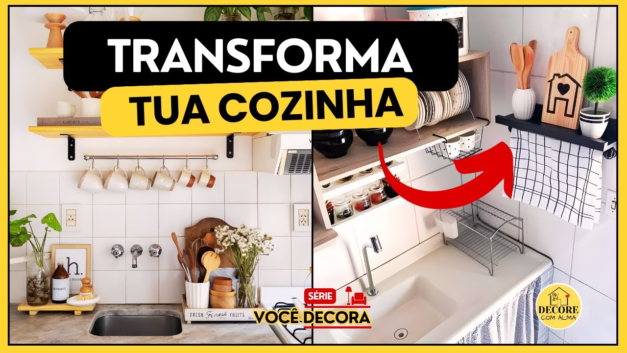 4 Dicas para decorar sua cozinha ✨Decoração simples  | VOCÊ DECORA EP.1