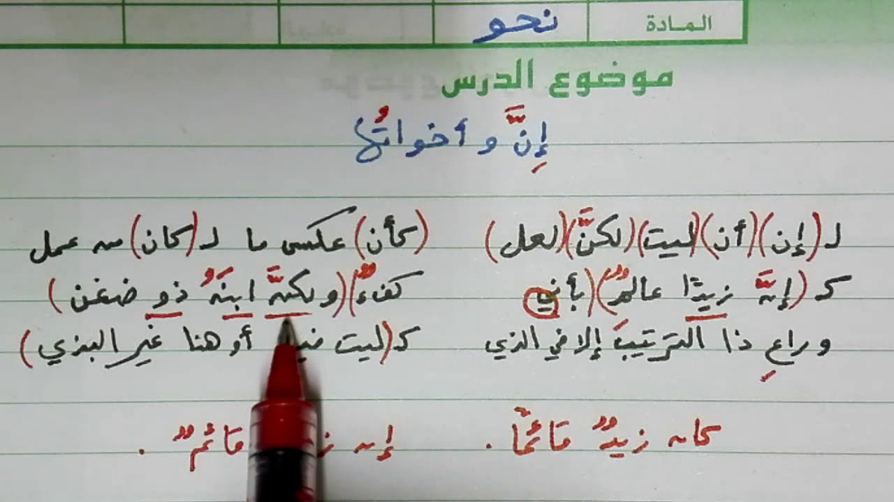 شرح ألفية ابن مالك 73 إن وأخواتها عملها ومعناها وتقدم خبرها ومعموله