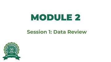 Module 2: Session 1- Data Review