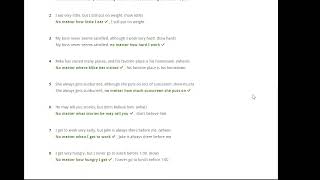 SOLUTION SUMMIT 2 UNIT 3 Grammar Clauses with no matter 2