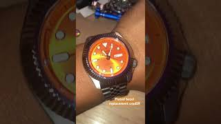 Seiko 5 Sports, SPRd59 Fluted bezel mod from @aliexpress #seiko #watch #mod #aliexpress