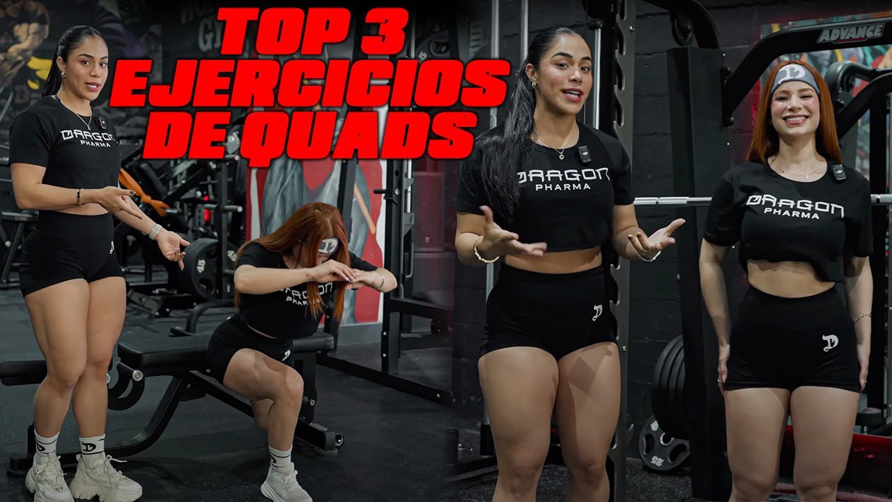 LOS 3 MEJORES EJERCICIOS DE QUADRICEPS CON ESME DIAZ Y FANIKSAS | COMO CRECER TUS PIERNAS!