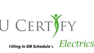 Filling in DB Schedules - U Certify Electrics