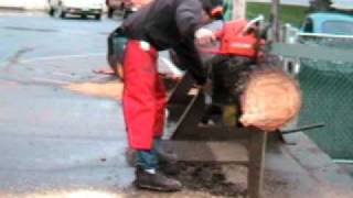 The chainsaw guy Log test Husqvarna 268 W