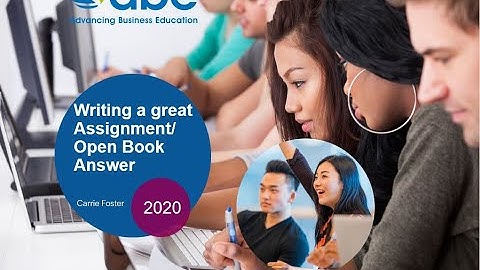 Writing a Great Assignment or OBE Answer