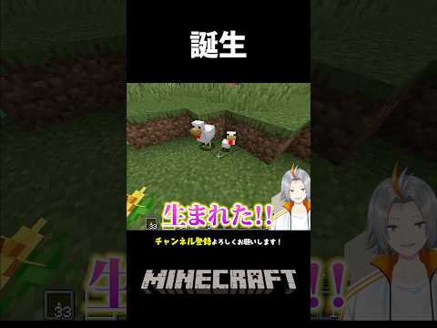 【マイクラ】すごいタイミングで生まれる生命