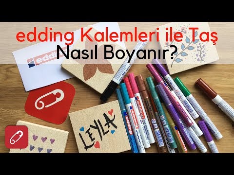 Taş Malzeme Boyama / Taş Süsleme - Taş Üzerine Yazı Yazma - Taşa Nasıl Yazı Yazılır? | 10marifet