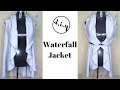 HOW TO MAKE A  WATERFALL JACKET | DIY | Circle Skirt Method