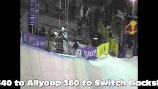 Halfpipe Snowboarding 540 - Frontside, Backside, Cab and Switch