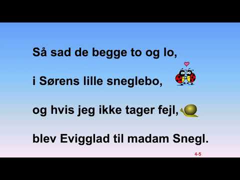 Mariehønen Evigglad - karaoke