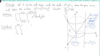 Multivariable calculus 3.4.2: Cylindrical coordinates example #1
