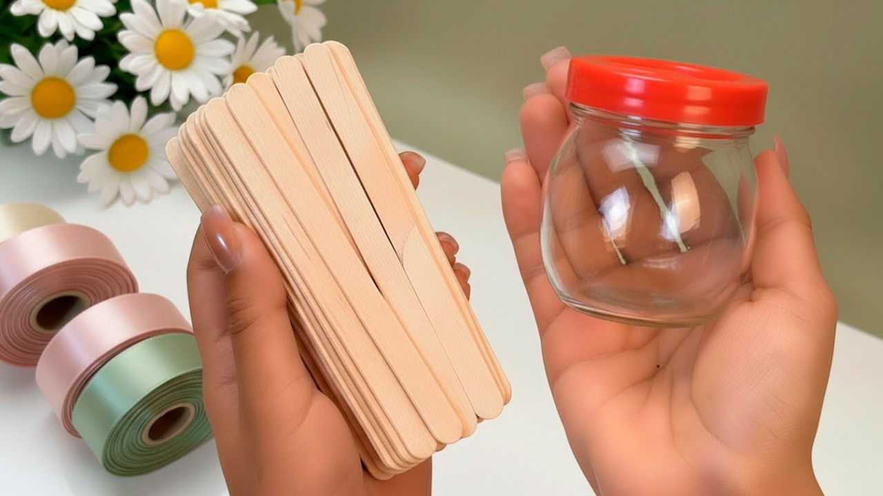 HOW BEAUTIFUL!😍 DON'T THROW AWAY OLD JARS!🤩 I FELL IN LOVE WITH THIS HOME DECOR IDEA!