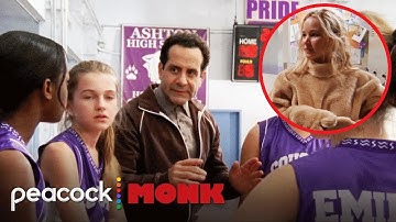 Monk Coaches a Basketball Team Amidst Solving Case (Jennifer Lawrence) | Monk