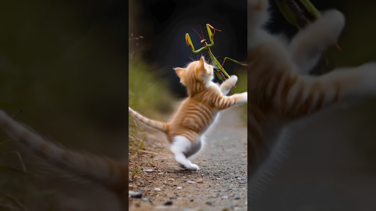 Pygamber Devesi 🦗 vs Cat 🐱 | Nature’s Most Shocking Fight 😱 