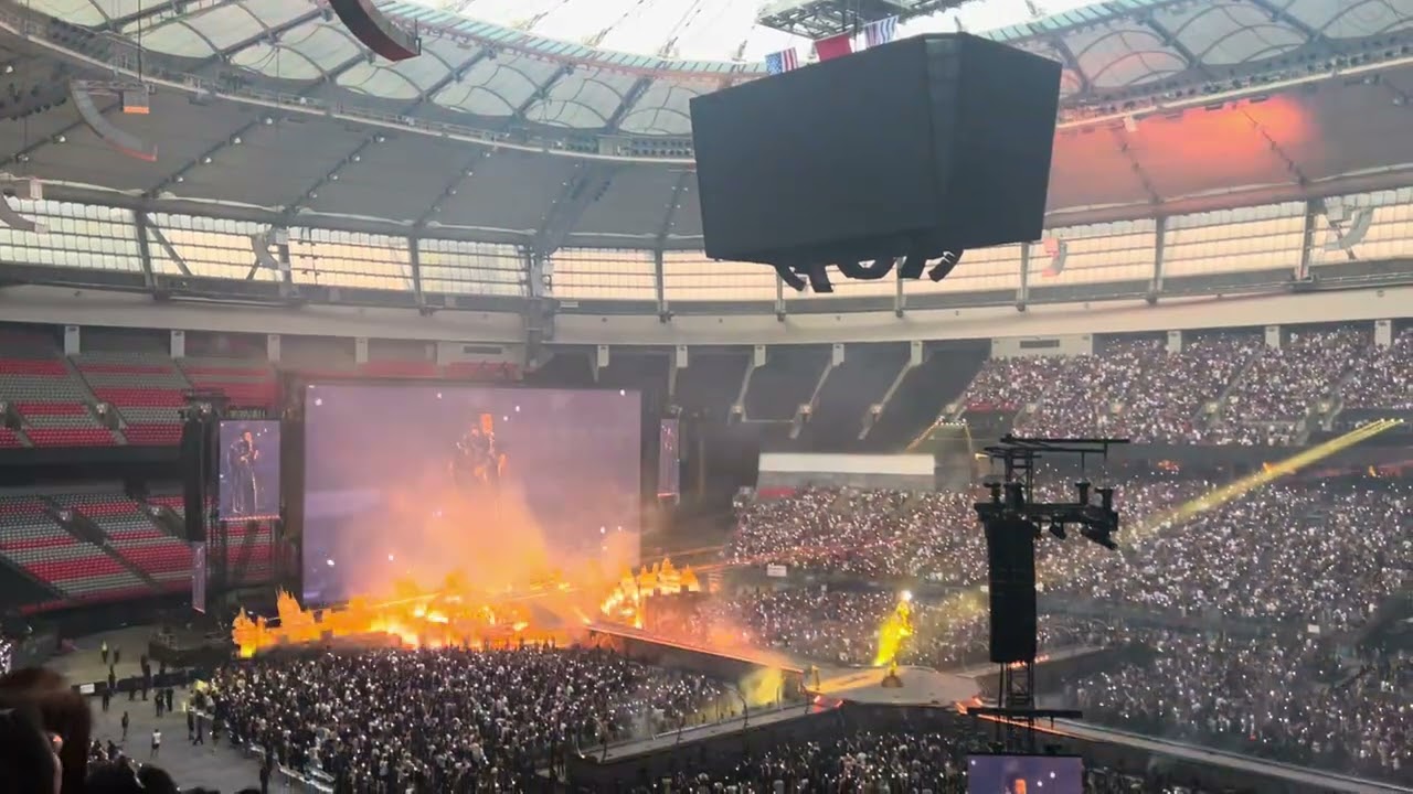 The Weeknd performing ‘Can’t Feel My Face’ in Vancouver, BC