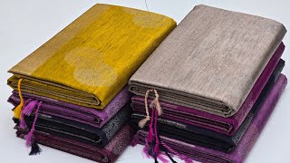 Borderless Kanchi Dupion Semi-Soft Silk Sarees with Price || Budget-Friendly || Simple Function Wear screenshot 4