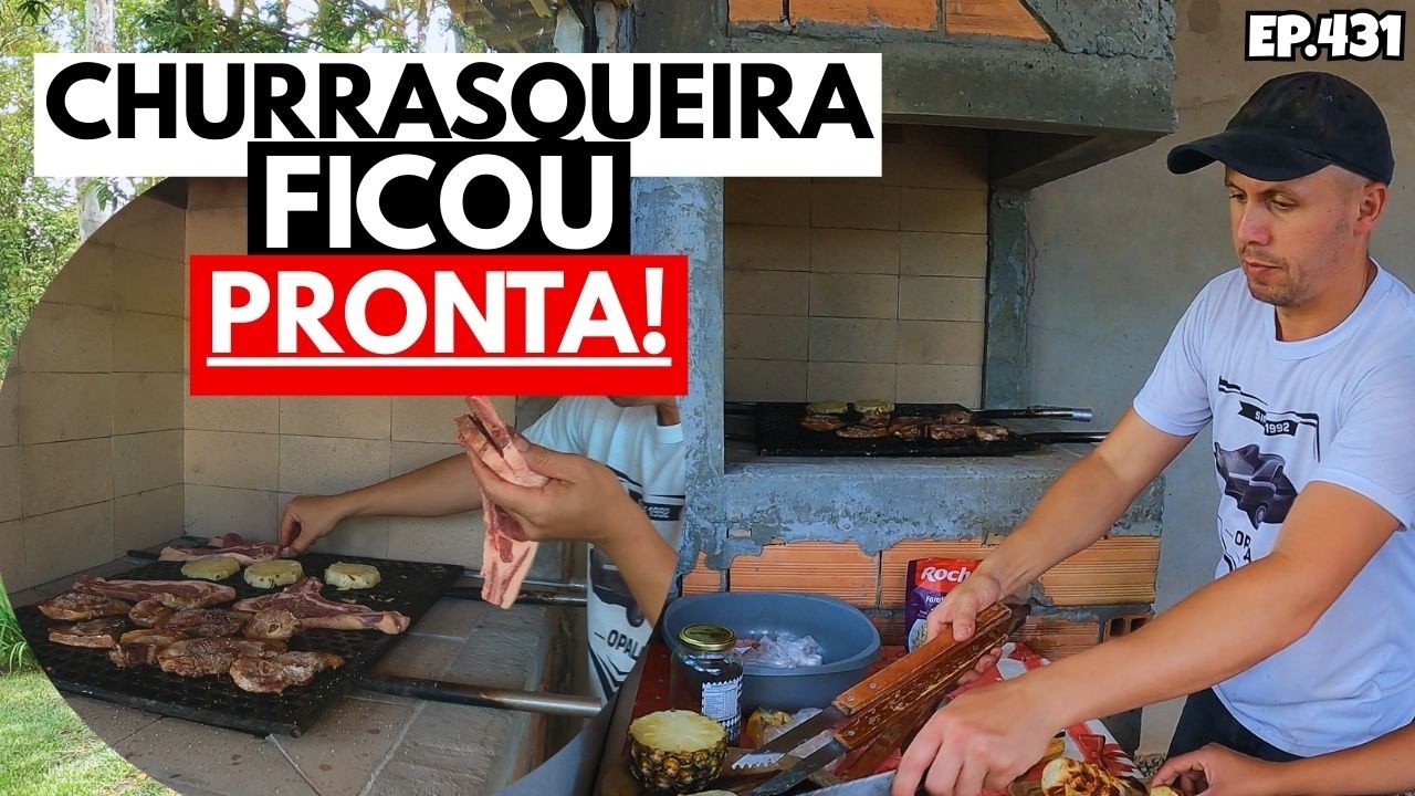 CHURRASCO NA BRASA ESTREIANDO CHURRASQUEIRA NOVA DO SÍTIO. EP431