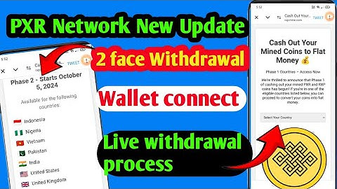 PXR Network 2 Phase withdrawal | pxr network new update today | pxr network live withdrawal process,