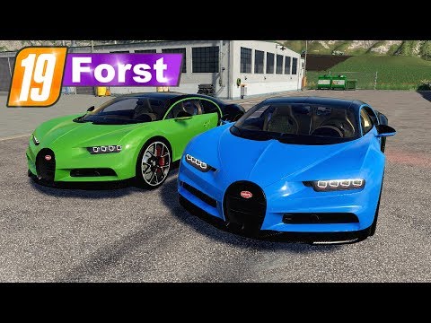 LS19 FORST #99.3 - BUGATTI Chiron Mega Stunts über die Map | Landwirtschafts Simulator 19