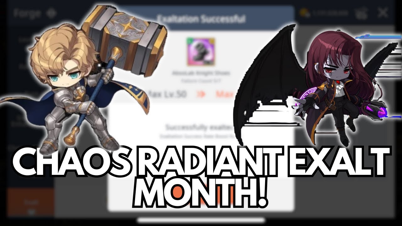 Maplestory M CHAOS RADIANT EXALT MONTH! (Journey to Lvl 60 on Paladin