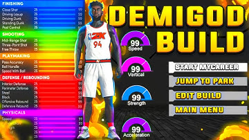 GAME BREAKING BEST 1V1 BUILD IN NBA 2K21! POST HOOK AND GET CONTACT DUNKS ON THIS BUILD!!