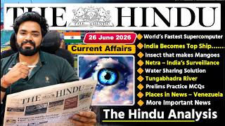The Hindu Analysis Today | 26 June 2026 | The Hindu Newspaper Analysis | Daily Current Affairs