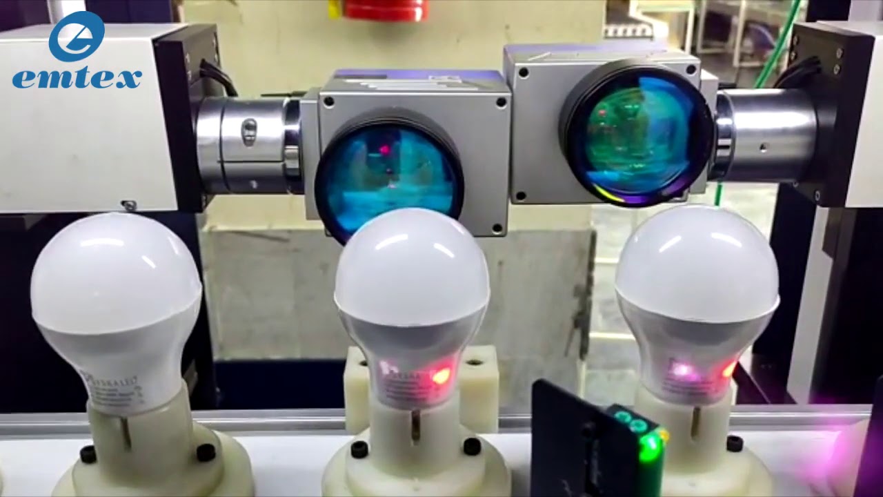 4 head Laser Printing Machine For Led Bulb Emtex Manufacturing YouTube
