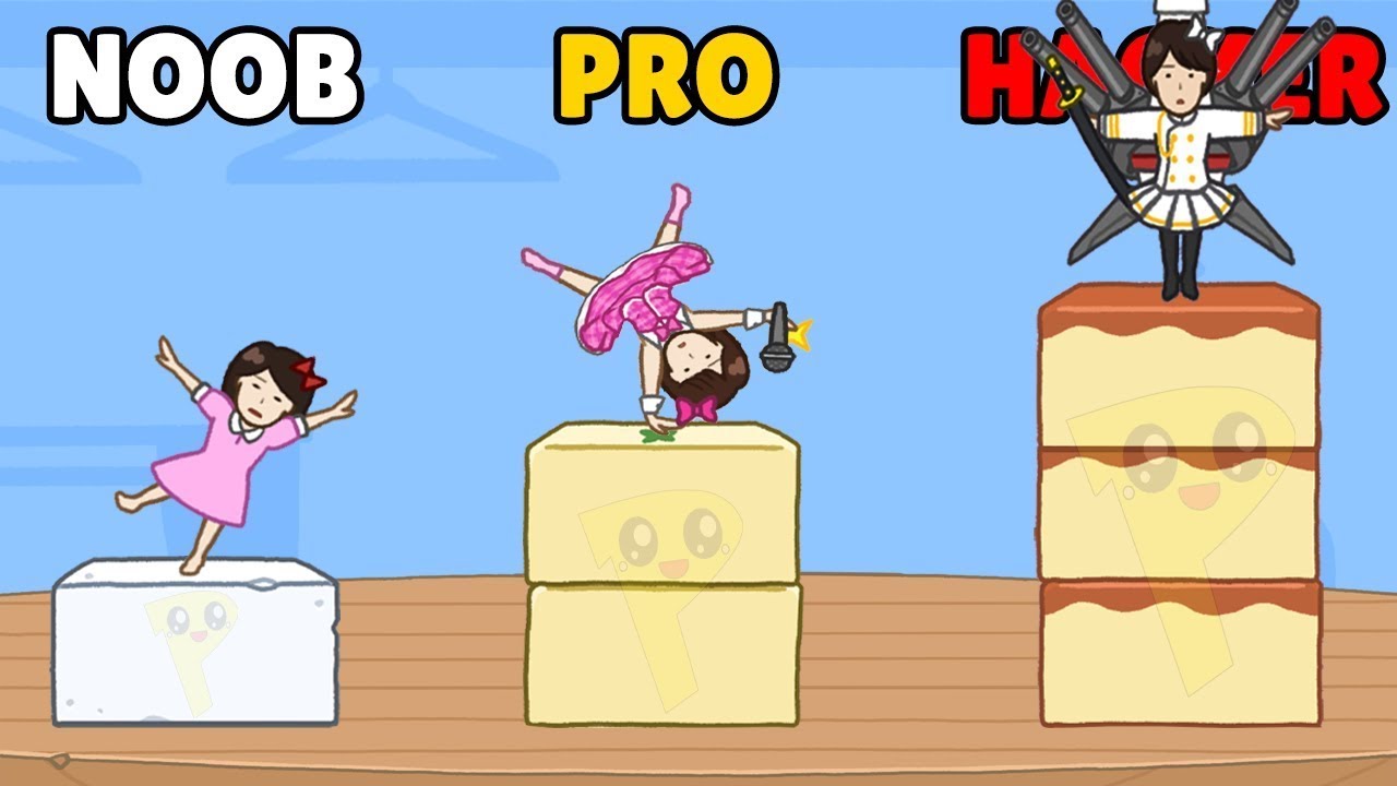 NOOB vs PRO vs HACKER Tofu Girl Gameplay All Levels GDFJHYT YouTube