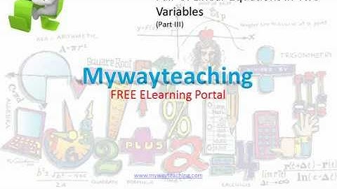 Math Class 10 Chapter 3 Part III|Pair of linear equations in two variables|