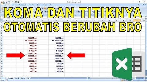 Cara Merubah Koma Menjadi Titik dan Sebaliknya Secara Otomatis di Ms Excel