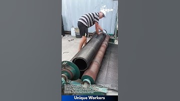 Rubber mat rolling machine: automated mat rolling