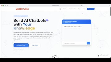 ChatterWise: Building No-Code AI Chatbots from Your Knowledge | ⚡Bolt.New World’s Largest Hackathon