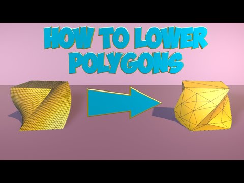 polygon reduction cinema 4d. how to reduce the number of polygons in cinema 4d.