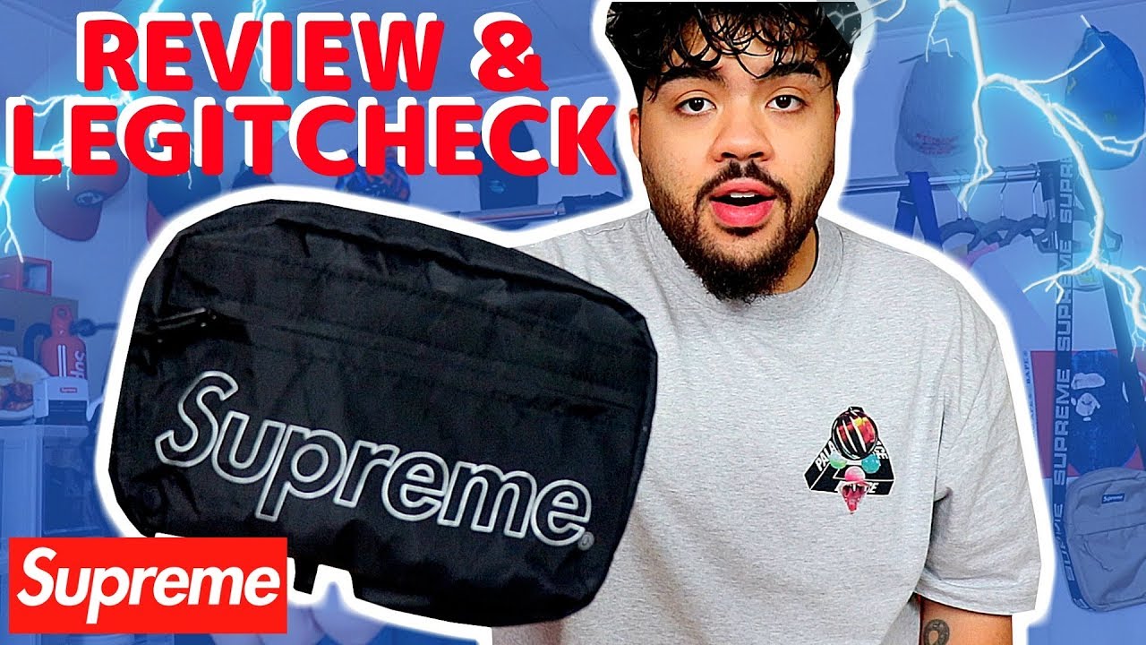 Supreme Puffer Side Bag Black | Hype Clothinga