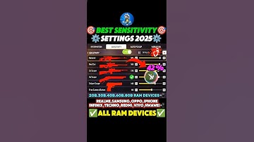 Free Fire Headshot Setting After Ob51 Update 2025 ⚡ All Devices Sensitivity📲 |Sensitivity Settings⚙️
