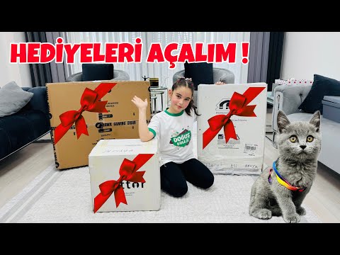 ELİF SİNEM HEDİYE GELEN KARGOLARI AÇIYORUZ !!!