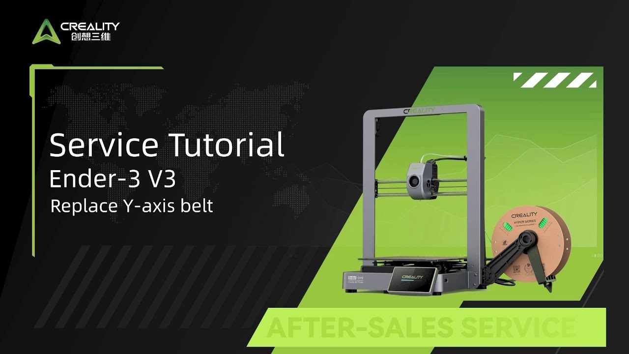 Service Tutorial Ender 3 V3 Replace Y axis belt - YouTube