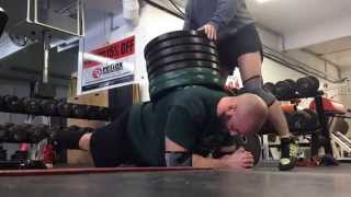 100kg Weighted planks after deadlifts