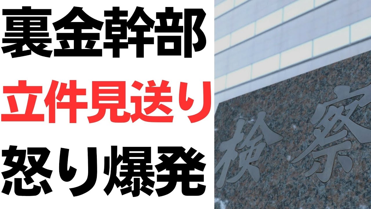 自民党政治資金問題と立件見送りをめぐる議論を扱う動画のサムネイル