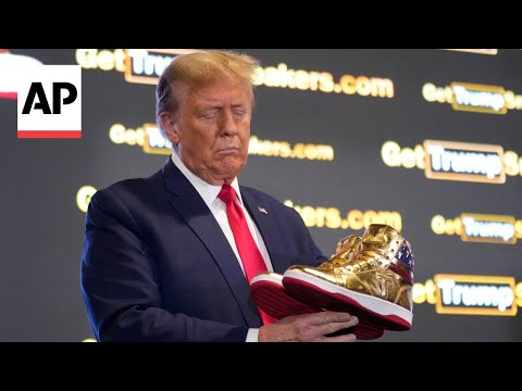 Trump unveils $399 branded shoes at 'Sneaker Con'