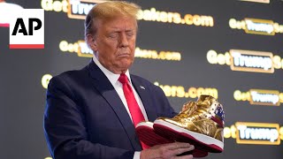 Trump unveils $399 branded shoes at 'Sneaker Con'