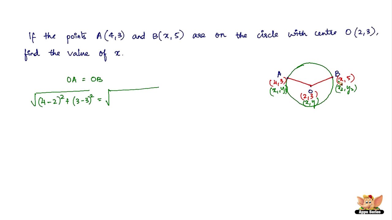 How to solve problems based on the distance formula ? -- Vol. 1/4